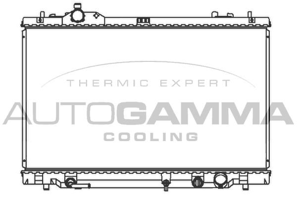 107366 AUTOGAMMA Радиатор, охлаждение двигателя