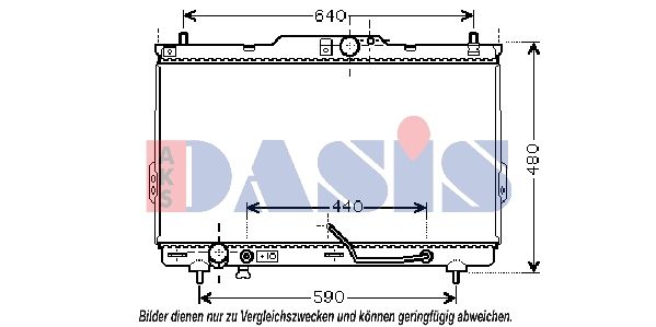 510038N AKS DASIS Радиатор, охлаждение двигателя