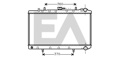 31R18062 EACLIMA Радиатор, охлаждение двигателя