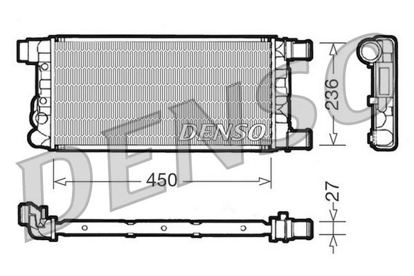 DRM09041 DENSO Радиатор, охлаждение двигателя