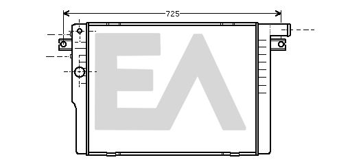 31R07037 EACLIMA Радиатор, охлаждение двигателя