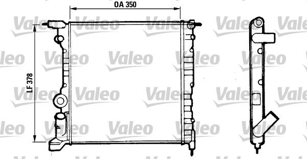 816656 VALEO Радиатор, охлаждение двигателя