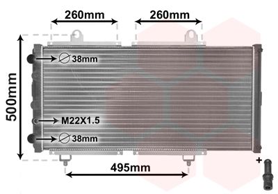 40002033 VAN WEZEL Радиатор, охлаждение двигателя