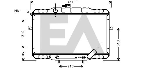 31R28020 EACLIMA Радиатор, охлаждение двигателя