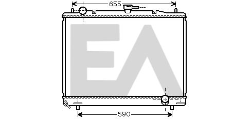 31R51098 EACLIMA Радиатор, охлаждение двигателя