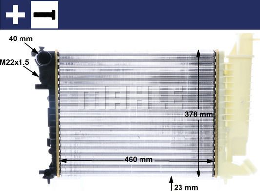 CR2205000S MAHLE Радиатор, охлаждение двигателя