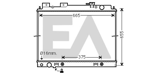 31R18154 EACLIMA Радиатор, охлаждение двигателя