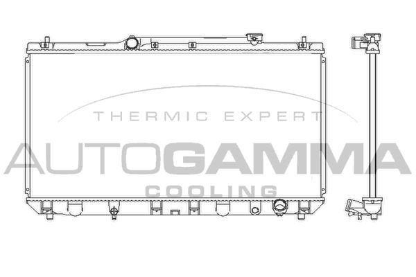 102354 AUTOGAMMA Радиатор, охлаждение двигателя