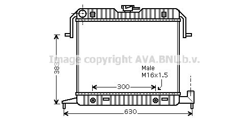 OL2085 AVA QUALITY COOLING Радиатор, охлаждение двигателя