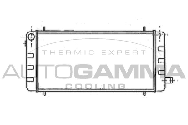 100065 AUTOGAMMA Радиатор, охлаждение двигателя