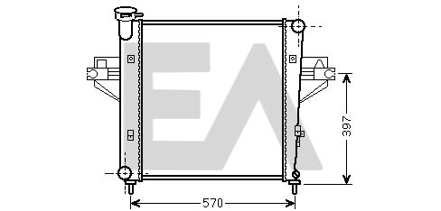 31R33014 EACLIMA Радиатор, охлаждение двигателя