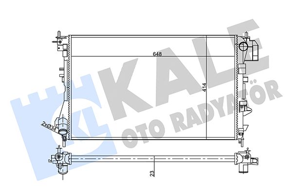 356910 KALE OTO RADYATÖR Радиатор, охлаждение двигателя