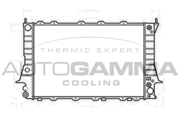 104166 AUTOGAMMA Радиатор, охлаждение двигателя