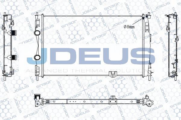 M0190220 JDEUS Радиатор, охлаждение двигателя
