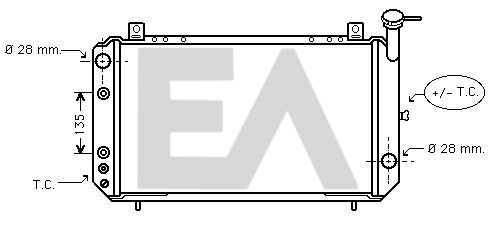 31R18019 EACLIMA Радиатор, охлаждение двигателя