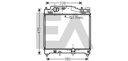 31R71249 EACLIMA Радиатор, охлаждение двигателя