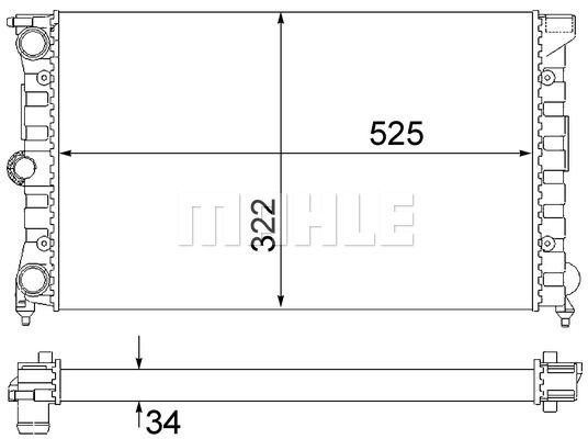 WG2183502 WILMINK GROUP Радиатор, охлаждение двигателя