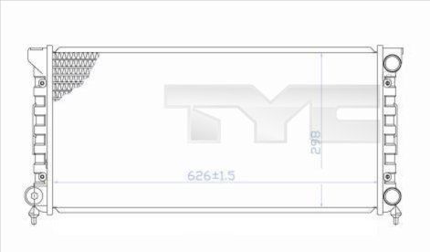 7370033 TYC Радиатор, охлаждение двигателя