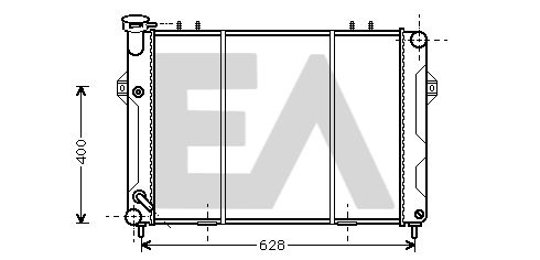 31R33005 EACLIMA Радиатор, охлаждение двигателя