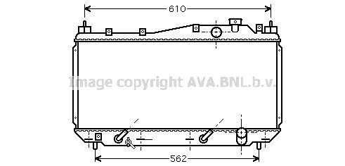 HD2114 AVA QUALITY COOLING Радиатор, охлаждение двигателя