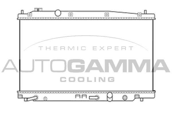 105738 AUTOGAMMA Радиатор, охлаждение двигателя