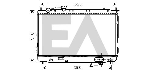 31R36082 EACLIMA Радиатор, охлаждение двигателя