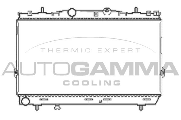 105042 AUTOGAMMA Радиатор, охлаждение двигателя
