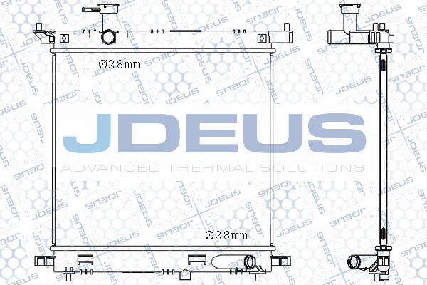 M0190390 JDEUS Радиатор, охлаждение двигателя