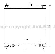 DN2378 AVA QUALITY COOLING Радиатор, охлаждение двигателя