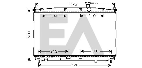 31R28057 EACLIMA Радиатор, охлаждение двигателя
