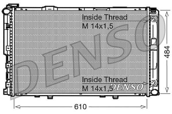 DRM17039 DENSO Радиатор, охлаждение двигателя