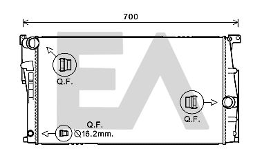 31R07112 EACLIMA Радиатор, охлаждение двигателя