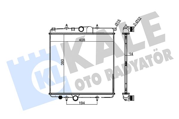 216799 KALE OTO RADYATÖR Радиатор, охлаждение двигателя
