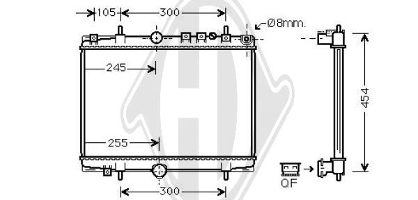 DCM2780 DIEDERICHS Радиатор, охлаждение двигателя