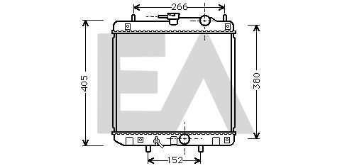 31R19022 EACLIMA Радиатор, охлаждение двигателя