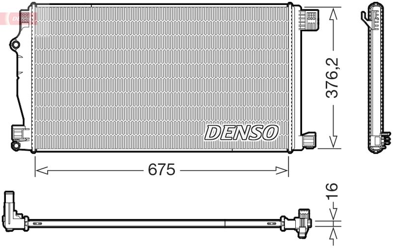 DRM50147 DENSO Радиатор, охлаждение двигателя