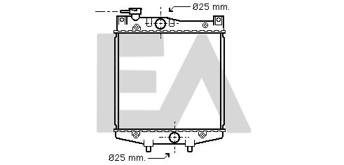 31R19021 EACLIMA Радиатор, охлаждение двигателя