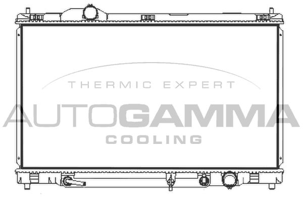 107968 AUTOGAMMA Радиатор, охлаждение двигателя