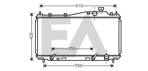 31R26079 EACLIMA Радиатор, охлаждение двигателя