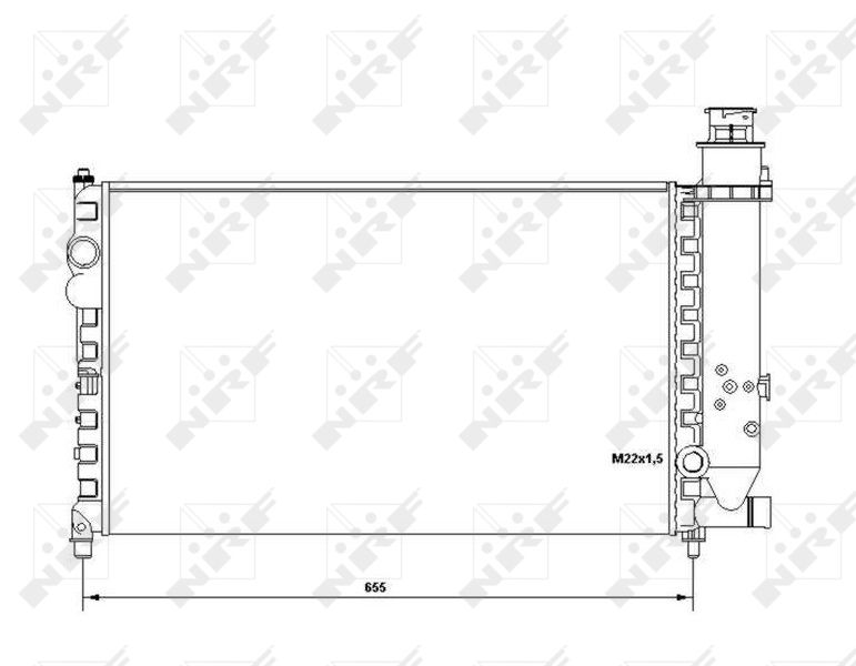 58683 NRF Радиатор, охлаждение двигателя