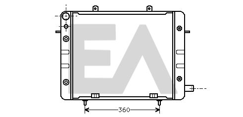 31R54033 EACLIMA Радиатор, охлаждение двигателя