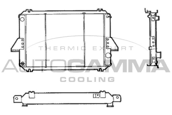 100245 AUTOGAMMA Радиатор, охлаждение двигателя