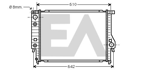 31R07042 EACLIMA Радиатор, охлаждение двигателя