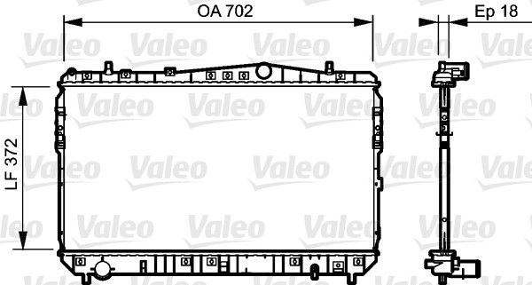 735159 VALEO Радиатор, охлаждение двигателя