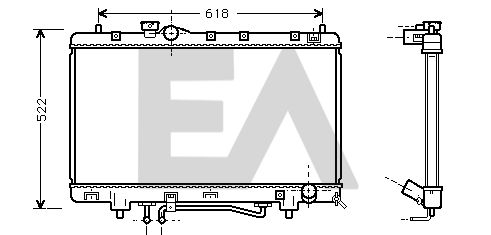 31R71121 EACLIMA Радиатор, охлаждение двигателя