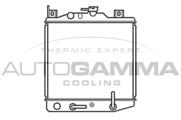 102337 AUTOGAMMA Радиатор, охлаждение двигателя
