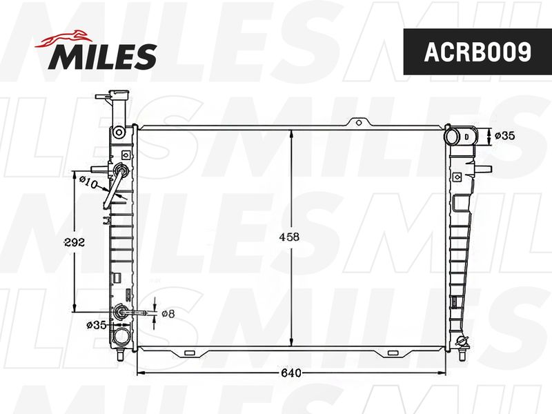 ACRB009 MILES Радиатор, охлаждение двигателя