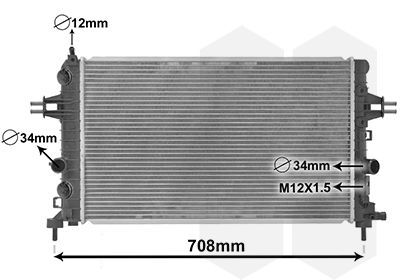 37002363 VAN WEZEL Радиатор, охлаждение двигателя