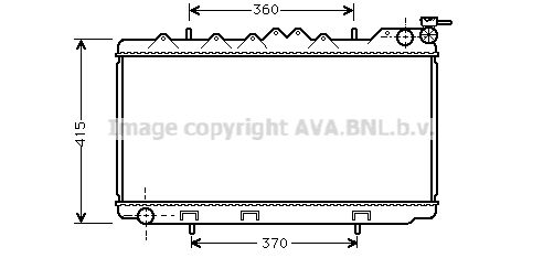 DN2094 AVA QUALITY COOLING Радиатор, охлаждение двигателя