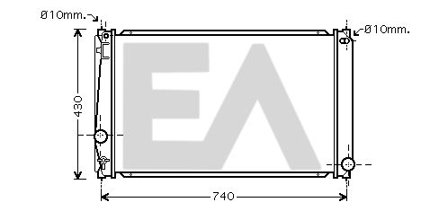 31R71207 EACLIMA Радиатор, охлаждение двигателя